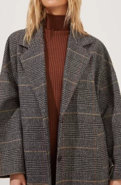 Evanston Plaid Oversized Coat 8 Evanston Plaid Oversized Coat -ASTR the Label Store ACT16842 BLACK GREYPLAID 4 scaled
