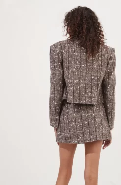 Christa Cropped Plaid Jacket 11 Christa Cropped Plaid Jacket -ASTR the Label Store ACT16857B BROWNMULTI 6 scaled