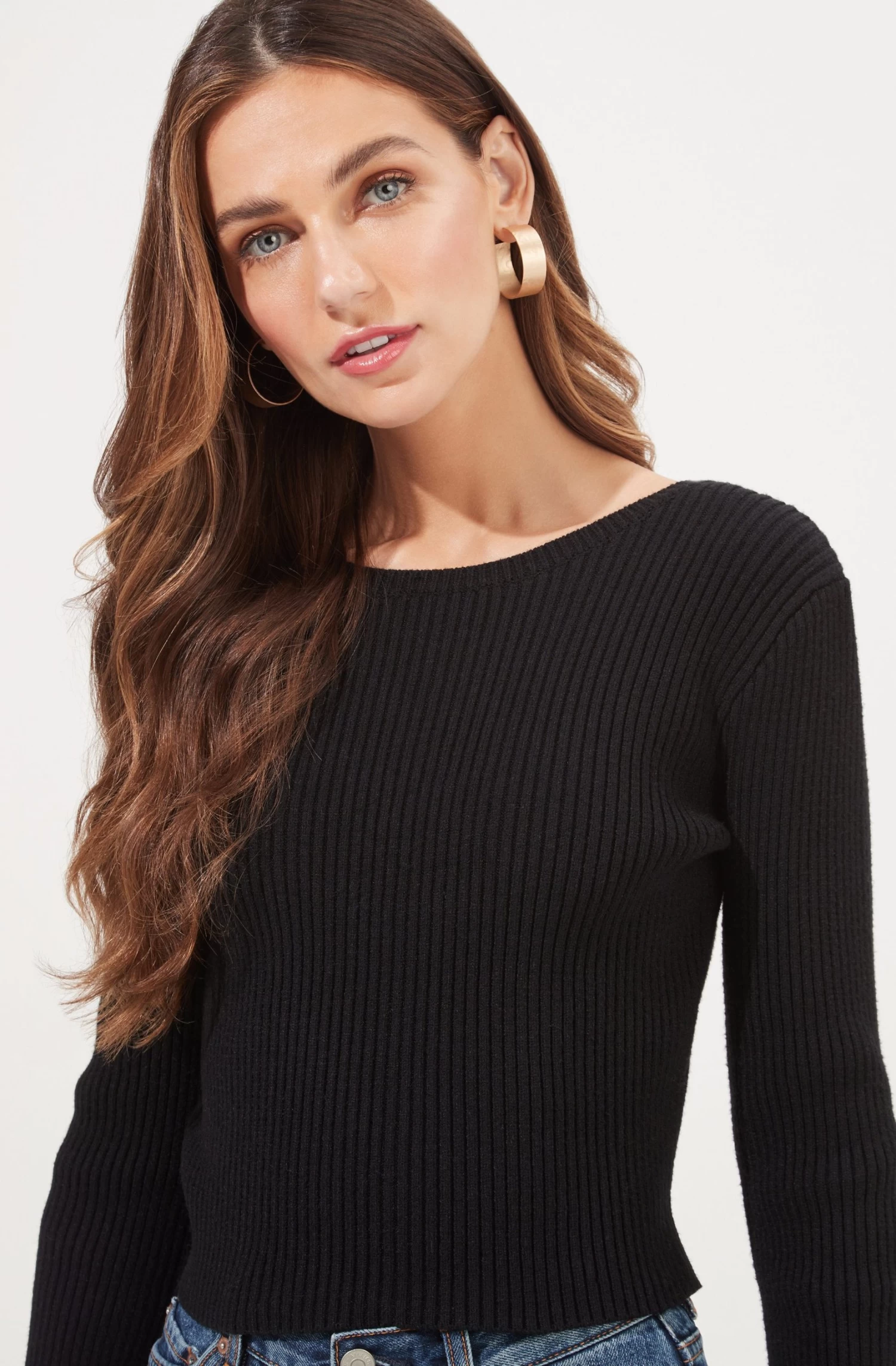 Elson Open Back Chain Detail Sweater 4 Elson Open Back Chain Detail Sweater - Image 4