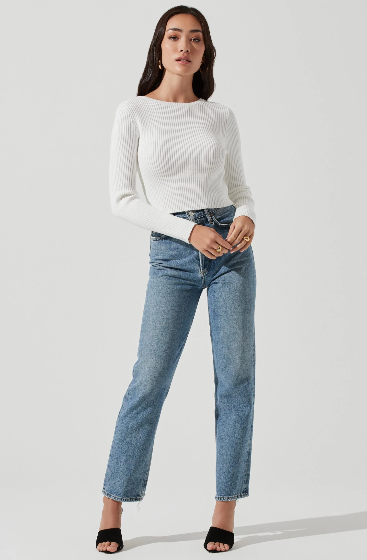 Elson Open Back Chain Detail Sweater 10 Elson Open Back Chain Detail Sweater - Image 10