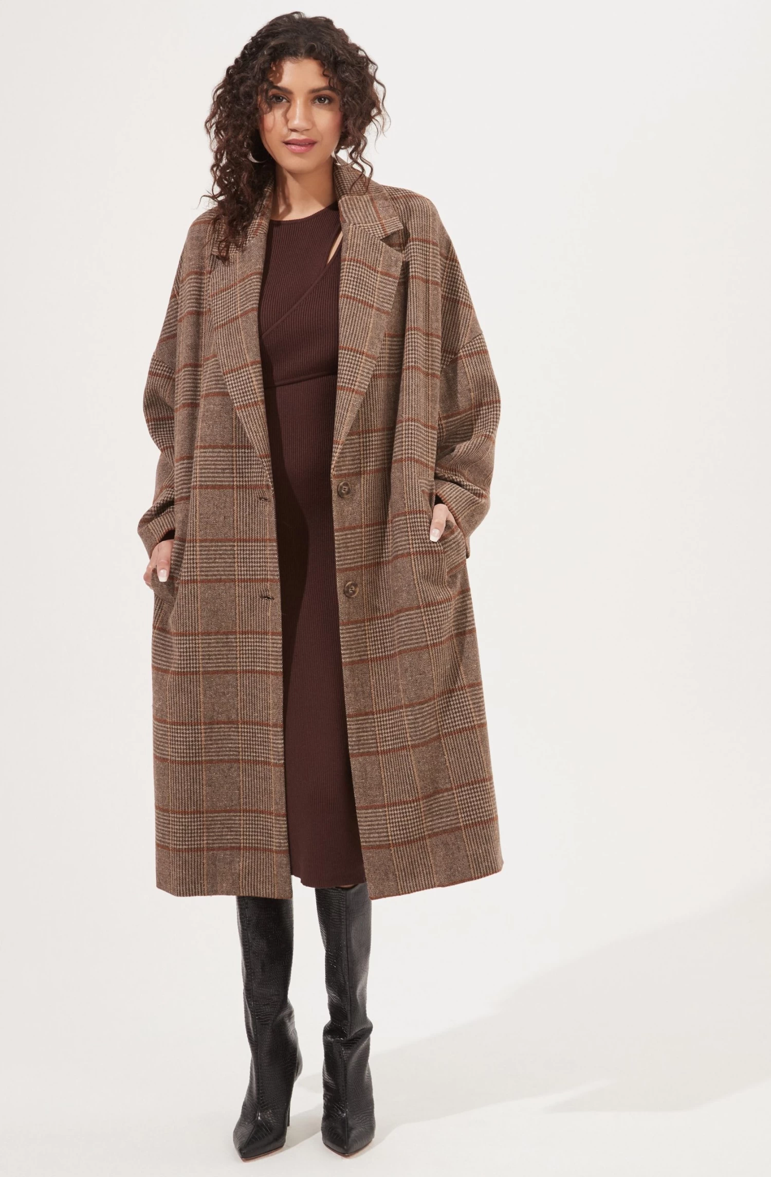 Dalary Plaid Oversized Coat 4 Dalary Plaid Oversized Coat - Image 4