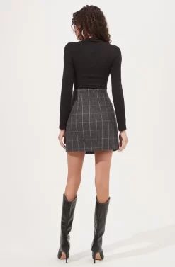 See Me Cutout Long Sleeve Bodysuit -ASTR the Label Store ACT16912 BLACK 3 scaled