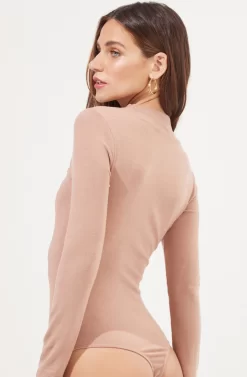 See Me Cutout Long Sleeve Bodysuit -ASTR the Label Store ACT16912 NUDE 8 2 scaled