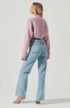 Yara Cami And Shrug Sweater Set 22 Yara Cami And Shrug Sweater Set -ASTR the Label Store ACT16924B PINK 4 scaled