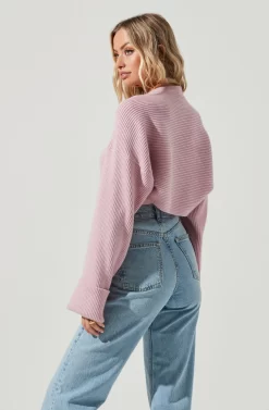 Yara Cami And Shrug Sweater Set 20 Yara Cami And Shrug Sweater Set -ASTR the Label Store ACT16924B PINK 5 scaled