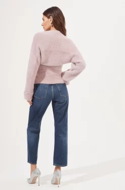 Yara Fuzzy Knit Sweater Set -ASTR the Label Store ACT16924 LAVENDER 4 scaled