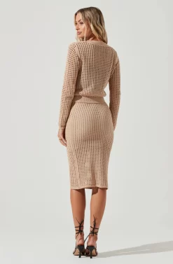 Halsey Crochet Button Front Cardigan -ASTR the Label Store ACT17010 NATURAL 4 scaled