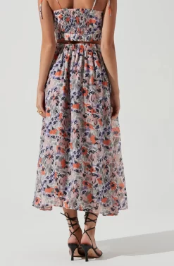 Terra Bella Floral Maxi Skirt -ASTR the Label Store ACT17024 PEACHORANGEMULTIFLORAL 0752 scaled