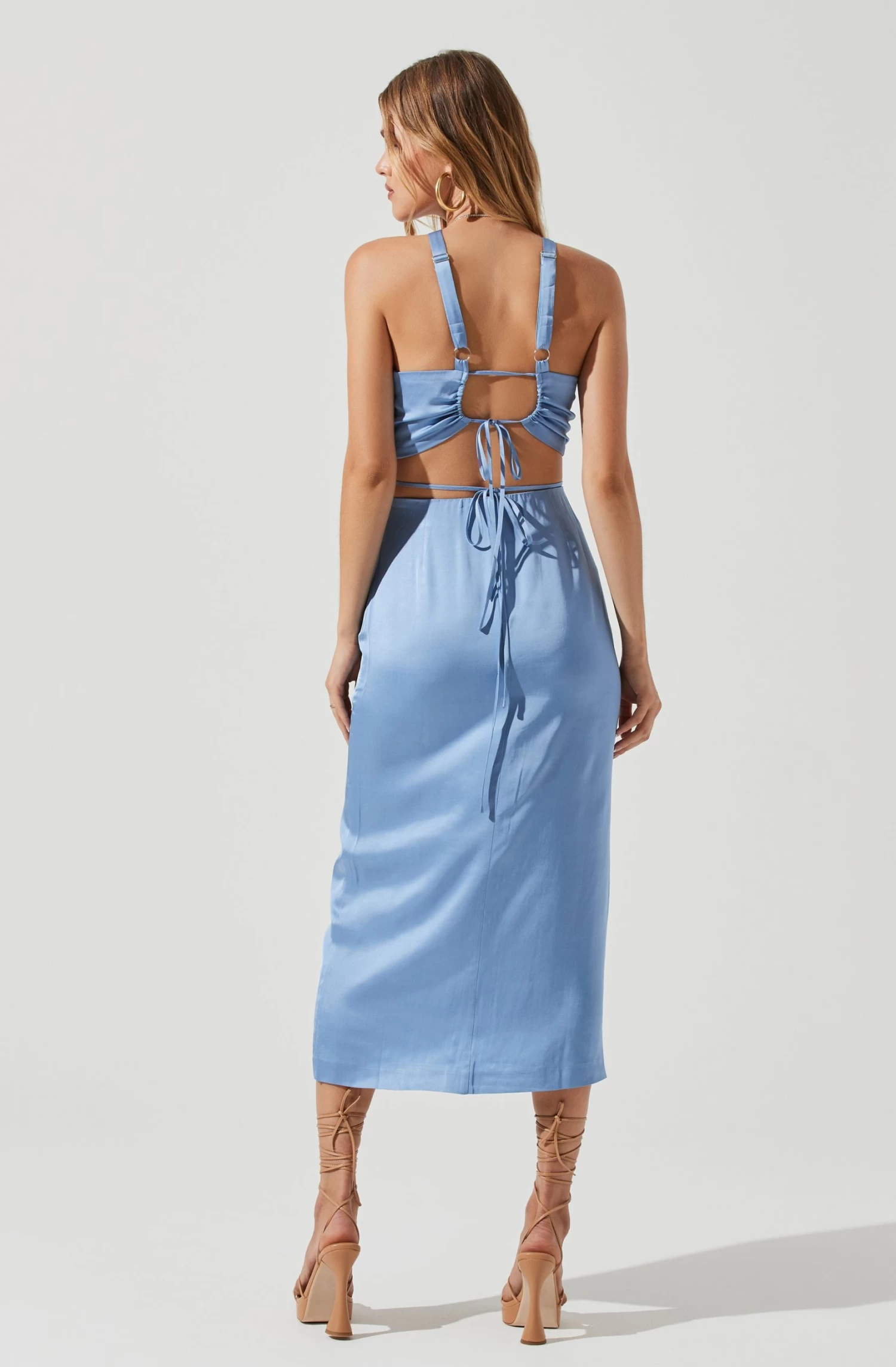 Robin Tie Waist Cutout Midi Skirt 5 Robin Tie Waist Cutout Midi Skirt - Image 5