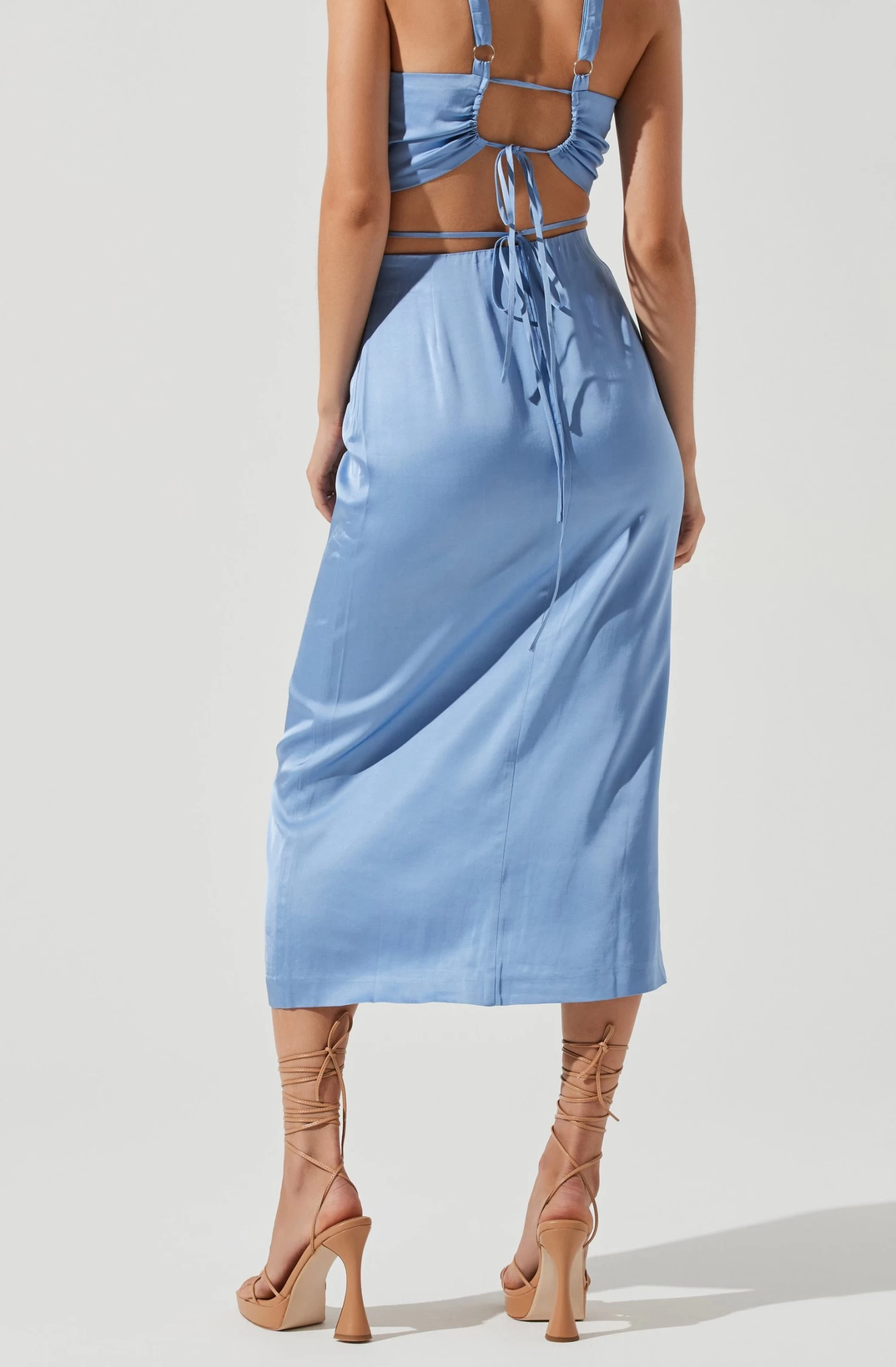 Robin Tie Waist Cutout Midi Skirt 3 Robin Tie Waist Cutout Midi Skirt - Image 3