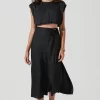 Riva Tie Waist Midi Skirt