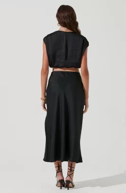 Riva Tie Waist Midi Skirt -ASTR the Label Store ACT17218 BLACK 1146 scaled