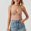 Brixley Floral Underwire Bustier Top
