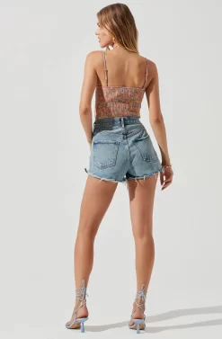 Brixley Floral Underwire Bustier Top -ASTR the Label Store ACT17260B CARAMELMULTIFLORAL 1320 scaled