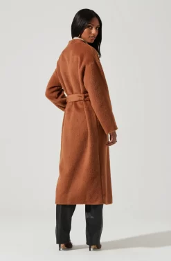 Berkley Tie Waist Coat -ASTR the Label Store ACT17309 CAMEL 0828 scaled