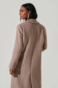 Morana Double Breasted Duster Coat 20 Morana Double Breasted Duster Coat -ASTR the Label Store ACT17315B TAUPE 4 scaled