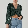 Nix Sequin Wrap Front Top