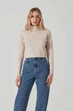 Alden Turtleneck Sweater -ASTR the Label Store ACT17410 OATMEAL 3 scaled