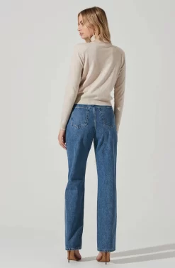 Alden Turtleneck Sweater -ASTR the Label Store ACT17410 OATMEAL 5 scaled