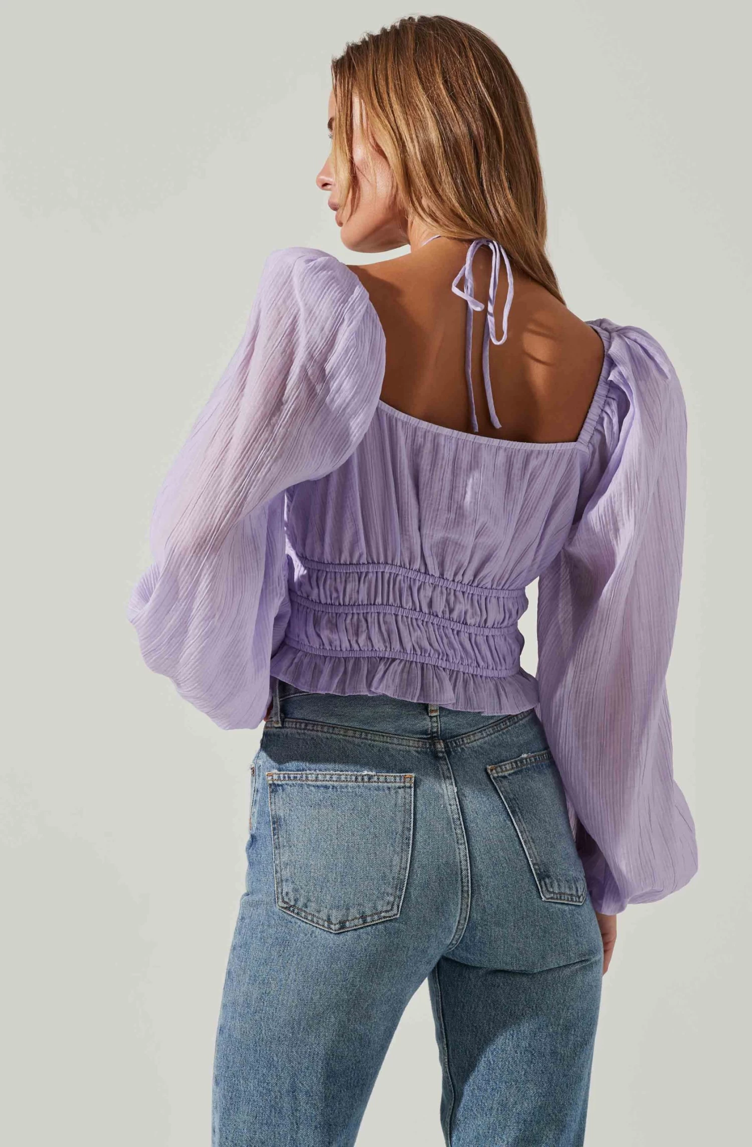 Irwin Puff Sleeve Halter Neck Top 8 Irwin Puff Sleeve Halter Neck Top - Image 8