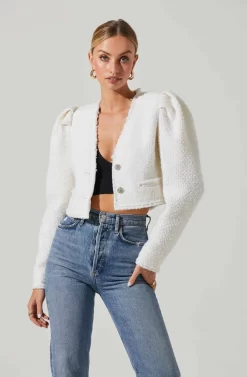 Madrigal Cropped Tweed Jacket