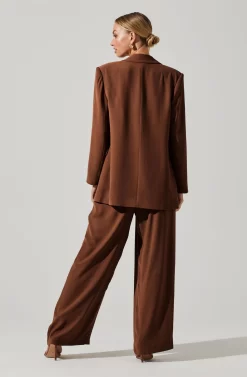 Laudine Oversized Blazer -ASTR the Label Store ACT17526 BROWN 4 2 scaled