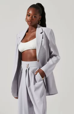 Laudine Oversized Blazer -ASTR the Label Store ACT17526 HAZEBLUE 2 scaled