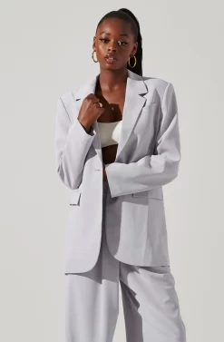Laudine Oversized Blazer -ASTR the Label Store ACT17526 HAZEBLUE 3 scaled