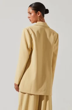 Laudine Oversized Blazer -ASTR the Label Store ACT17526 MAIZE 3 scaled