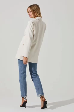 Laudine Oversized Blazer -ASTR the Label Store ACT17526 OFFWHITE 5 scaled