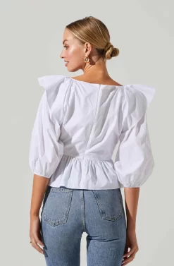 Gemma Ruffle Peplum Top 19 Gemma Ruffle Peplum Top -ASTR the Label Store ACT17531 WHITE 3 scaled