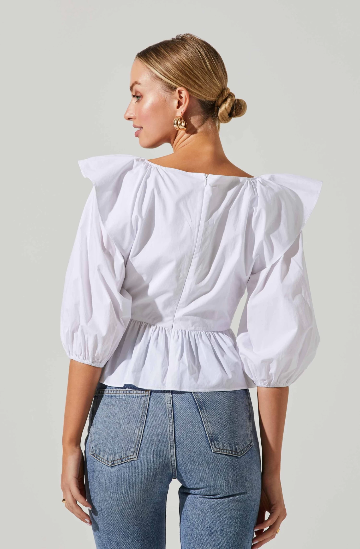 Gemma Ruffle Peplum Top 10 Gemma Ruffle Peplum Top - Image 10
