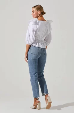 Gemma Ruffle Peplum Top 18 Gemma Ruffle Peplum Top -ASTR the Label Store ACT17531 WHITE 4 scaled