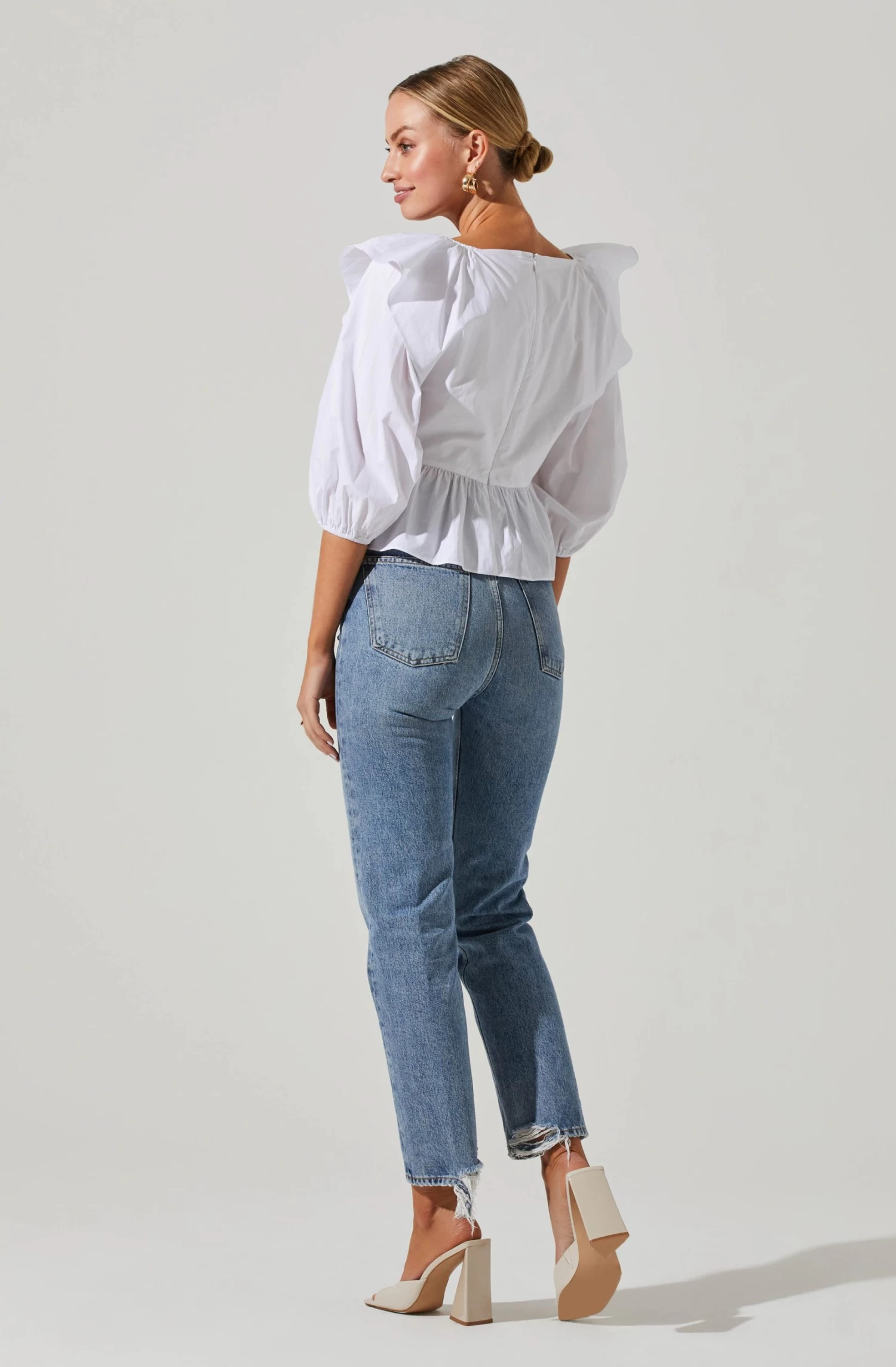 Gemma Ruffle Peplum Top 9 Gemma Ruffle Peplum Top - Image 9