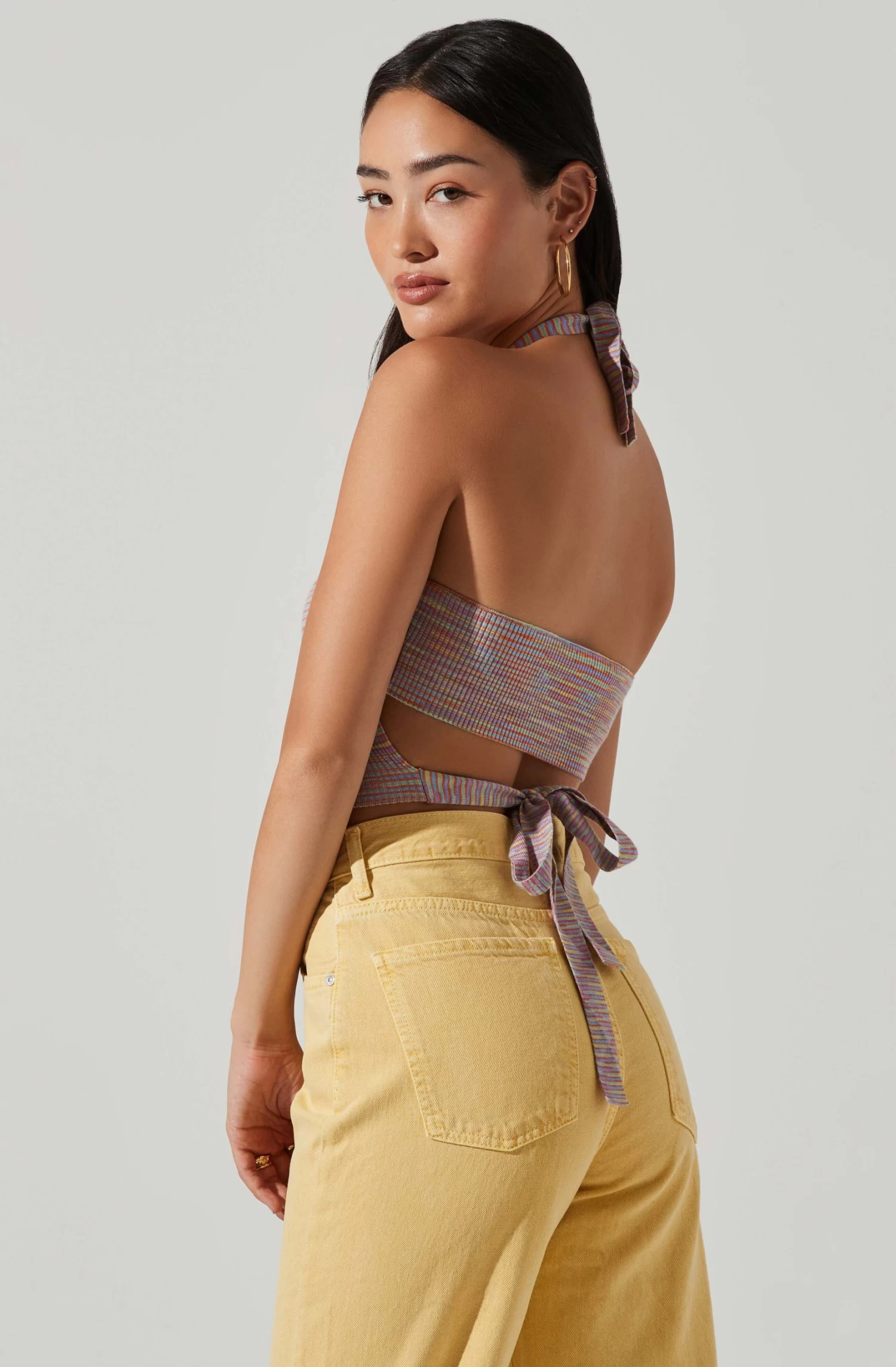 Adina Sweater Knit Striped Halter Top 4 Adina Sweater Knit Striped Halter Top - Image 4