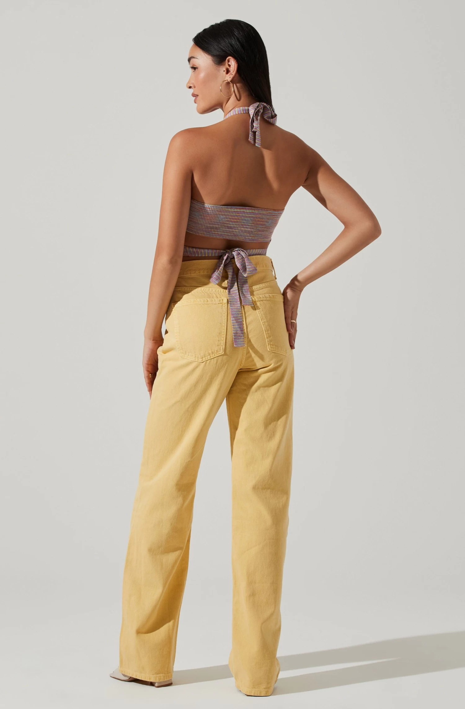 Adina Sweater Knit Striped Halter Top 3 Adina Sweater Knit Striped Halter Top - Image 3