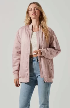 Torin Bomber Jacket 7 Torin Bomber Jacket -ASTR the Label Store ACT17705 LIGHTPINK 3 scaled