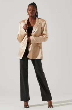Kimia Satin Oversized Blazer -ASTR the Label Store ACT17722 CHAMPAGNE 1 d7f98be6 b9a8 4be8 9ce5 fbf808e5a0aa scaled