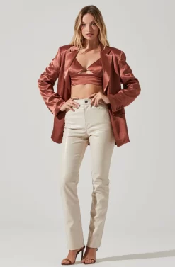 Kimia Satin Oversized Blazer -ASTR the Label Store ACT17722 ROSEBROWN 1 4880842a f6f8 44cc a4c7 2f47cafb058c scaled