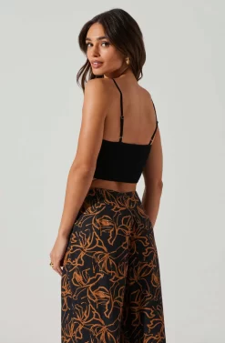 Shalia Strappy Crop Top -ASTR the Label Store ACT17797 BLACK 3 scaled
