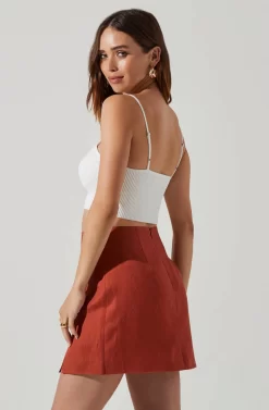 Shalia Strappy Crop Top -ASTR the Label Store ACT17797 WHITE 3 scaled