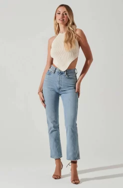 Cleora Handkerchief Halter Top 14 Cleora Handkerchief Halter Top -ASTR the Label Store ACT17798 CREAM 1 scaled