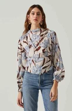 Veronica Floral Cutout Top