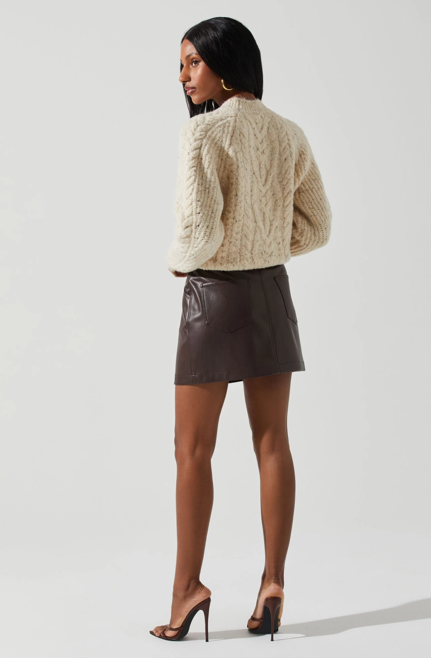 Natalie Cutout Cable Knit Sweater 5 Natalie Cutout Cable Knit Sweater - Image 5