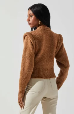 Luciana Shoulder Detail Sweater 17 Luciana Shoulder Detail Sweater -ASTR the Label Store ACT17841 CAMEL 5 scaled