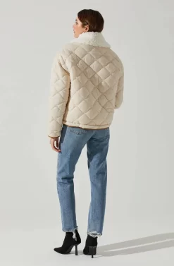 Bellamie Quilted Jacket 16 Bellamie Quilted Jacket -ASTR the Label Store ACT17854 ECRU 6 scaled