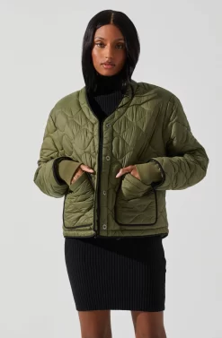 Bellamie Quilted Jacket 19 Bellamie Quilted Jacket -ASTR the Label Store ACT17854 OLIVE 3 scaled