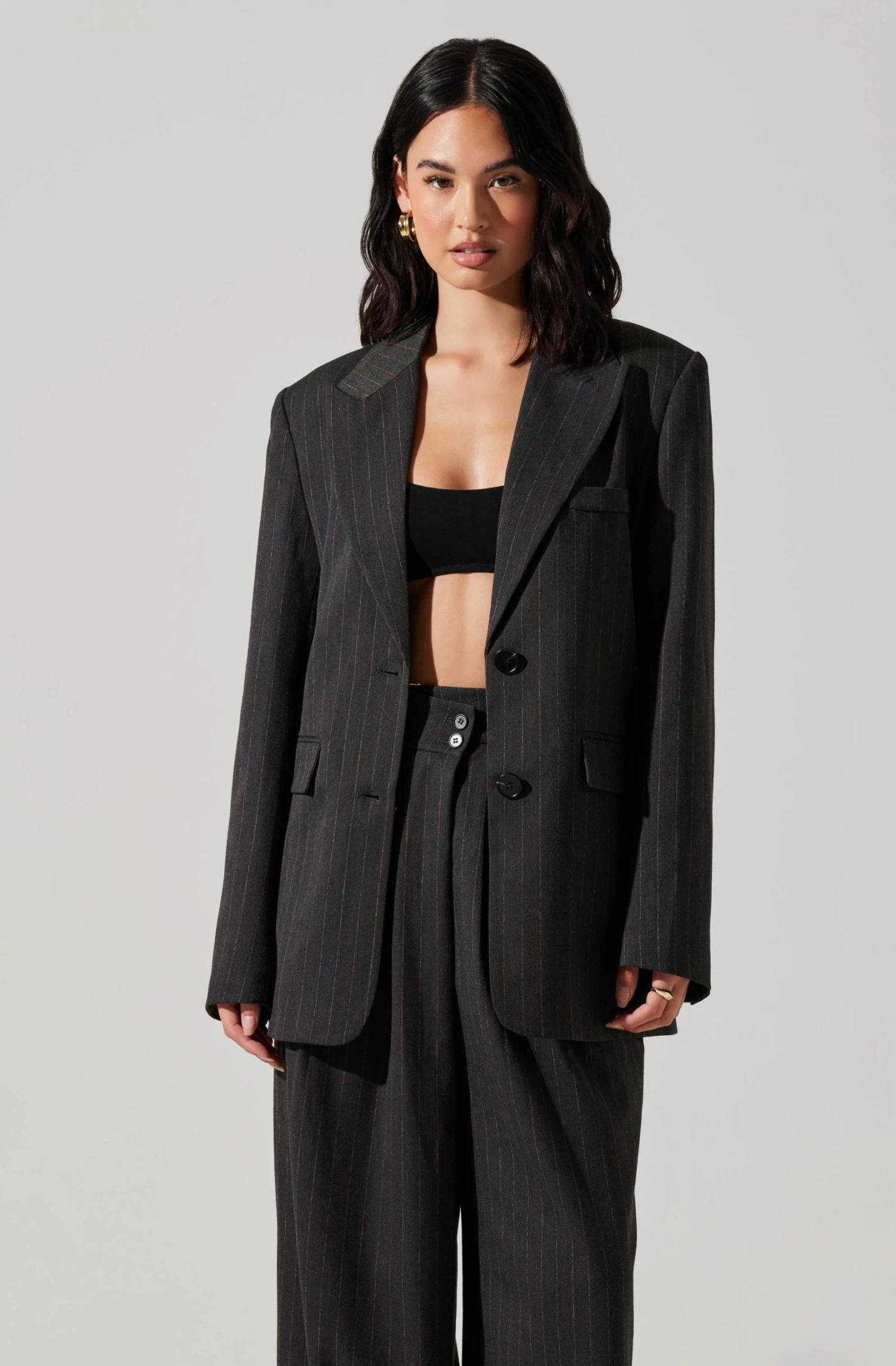 Pauline Pinstripe Oversized Blazer 1 Pauline Pinstripe Oversized Blazer