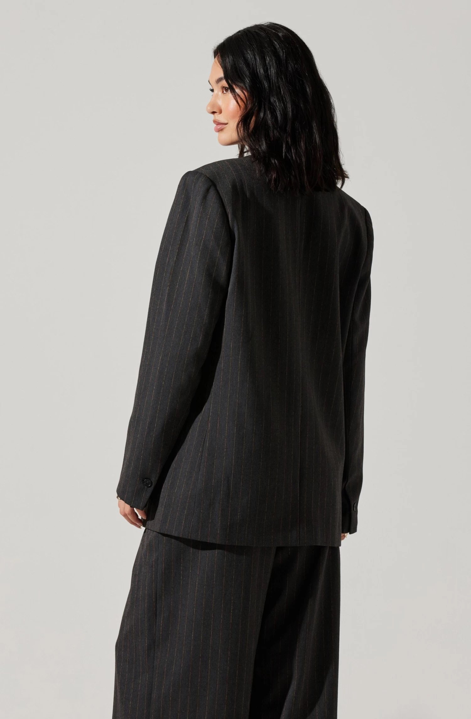 Pauline Pinstripe Oversized Blazer 4 Pauline Pinstripe Oversized Blazer - Image 4