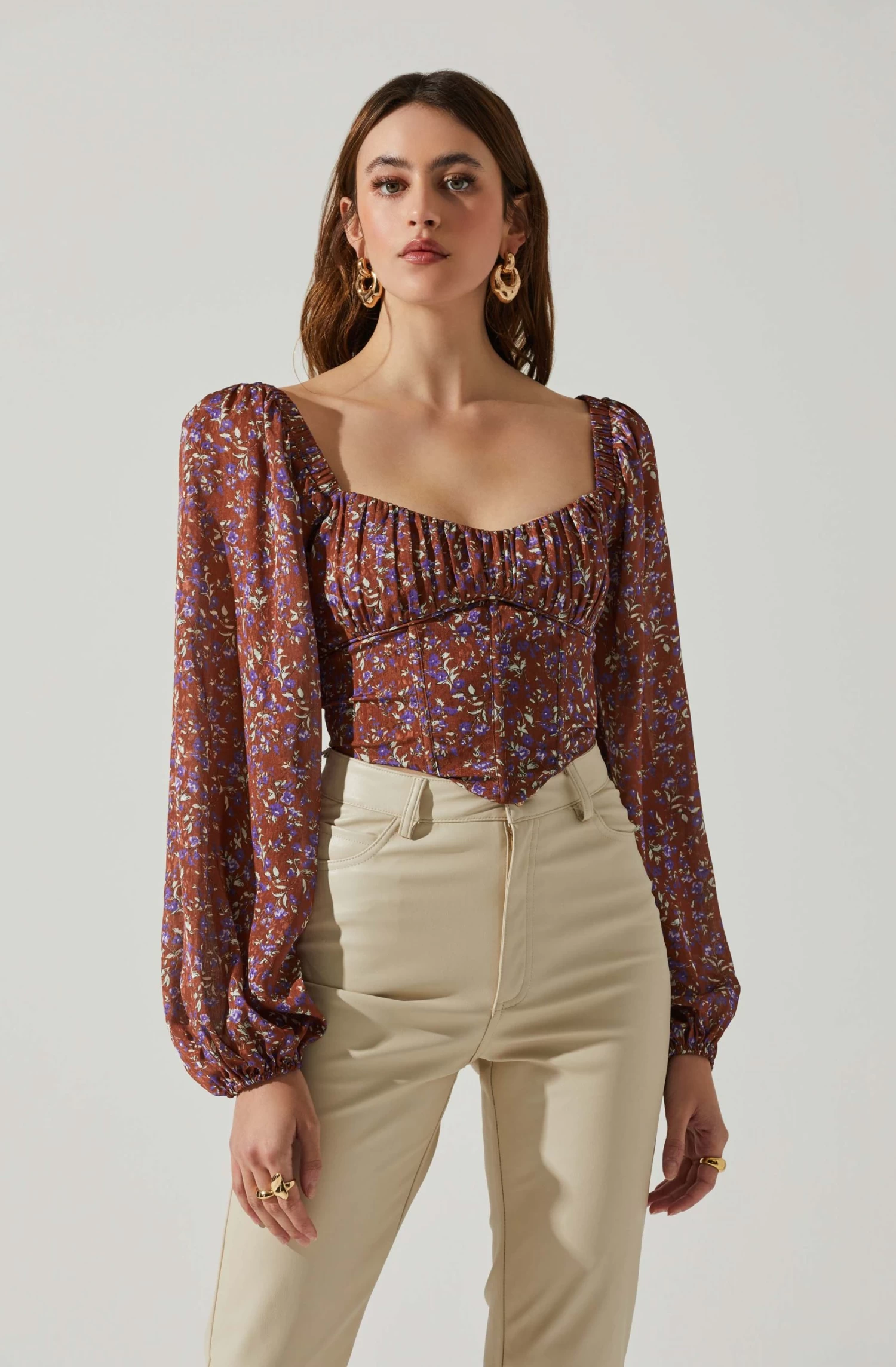 Penny Floral Puff Sleeve Top 1 Penny Floral Puff Sleeve Top